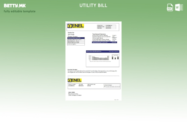 модерен стил Никарагва Никарагва компанија за електрична енергија ENEL шаблон  1